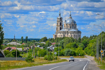Trinity Church building in Gus-Zhelezny village