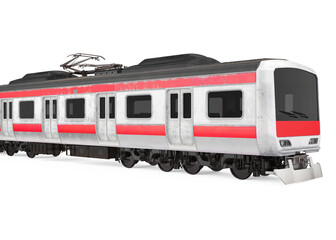 Naklejka premium Commuter Train Isolated