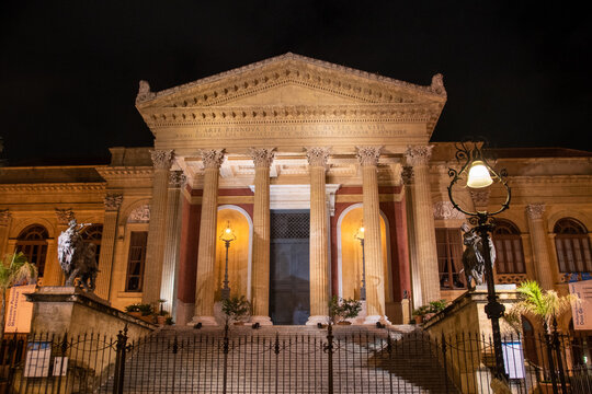 The Teatro Massimo Vittorio Emanuele is an opera house and opera company located on the Piazza Verdi in Palermo, Sicily. It was dedicated to King Vittorio Emanuele II. It is the biggest in Italy.