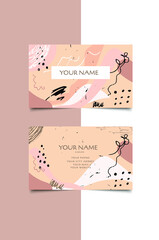 Hand-colored business cards