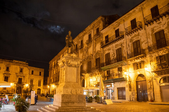 The Magic of Palermo at night, Sicily, Italy