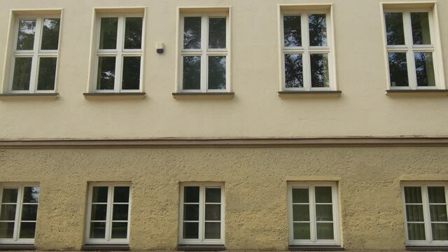 Silute First Gymnasium Building Windows
