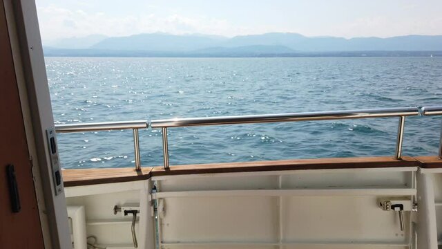Looking out from inside the boat