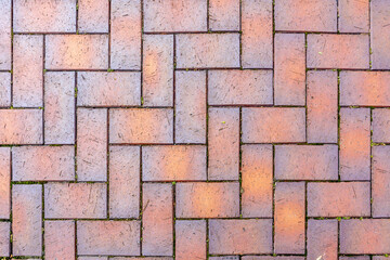 Brickwork. Building wall or paved road. Graphic resources. Background. Vintage.