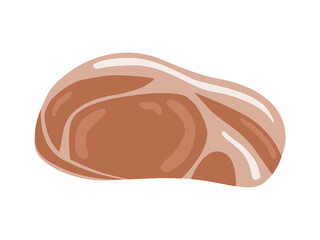 焼いた豚肉のイラスト