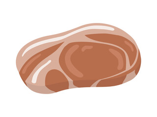 焼いた豚肉のイラスト