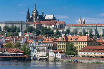 Naklejka na ściany i meble Stadtpanorama von Prag