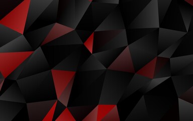 Dark Red vector low poly texture.