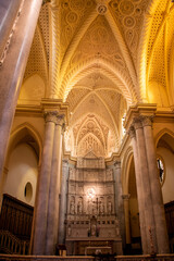 The Cathedral of Erice near Trapani in northern Sicily, Italy