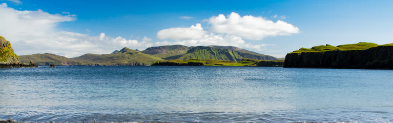 Isle of Canna in Scotland is the westernmost of the Small Isles archipelago, in the Scottish Inner Hebrides