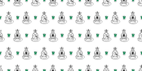 Zebra seamless pattern, Cute Zebra on white background, A herd of Zebras standing in a puddle.	