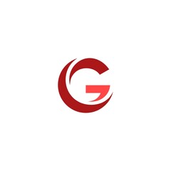 abstract initial letter G logo design template