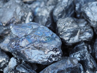 close up of coal