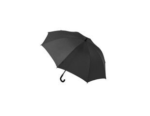 Large umbrella for rain and sun. Olive color umbrella isolate on a white back.