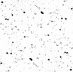 Abstract vector noise. Small particles of debris and dust. Distressed uneven background. Grunge texture overlay with fine grains isolated on white background. Vector illustration. EPS10.