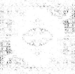 Scratched Frame. Grunge Urban Background Texture Vector. Dust Overlay. Distressed Grainy Grungy Framing Effect. Distressed Backdrop Vector Illustration. EPS 10.