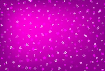 Obraz premium Dark Purple, Pink vector background in Xmas style.