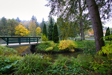 Bridge in the spa gardens