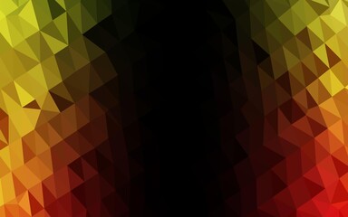 Obraz premium Light Green, Red vector polygon abstract layout.