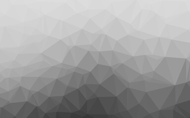 Light Silver, Gray vector abstract polygonal cover.