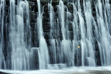 Fototapeta na wymiar Chia waterfall water stream over the rocks, Viterbo, Lazio, Italy