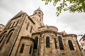 Clermont-Ferrand, France. The Basilica of Notre-Dame du Port, a Romanesque church in Auvergne