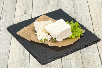 Greek traditional Feta soft cheese