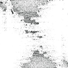 Rough, irregular texture composed of monochrome geometric elements. Overlay distressed grunge background. Abstract vector illustration. Isolated on white background. EPS10