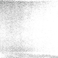 Rough, irregular texture composed of monochrome geometric elements. Overlay distressed grunge background. Abstract vector illustration. Isolated on white background. EPS10