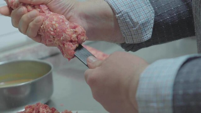 Adana kebap made from hand made minced meat, the traditional method