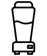 Obraz premium Food blender icon on white backgroun. Smoothie mixer vector illustration. Kitchen appliance.