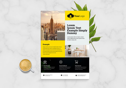 Orange Business Flyer Layout