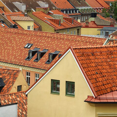 Helsingborg Elevated View of its Rooftops