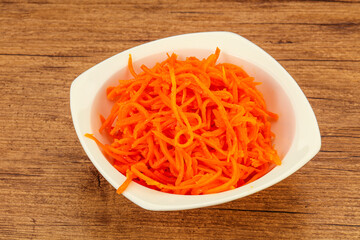 Korean carrot in the bowl