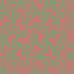 Vector seamless pattern texture background with geometric shapes, colored in green, pink colors.
