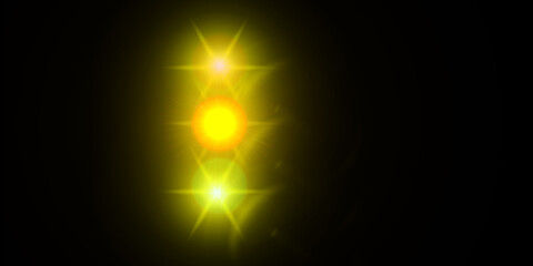 Lens Flare Light Stock Image