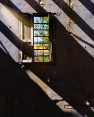 Rayos de Sol sobre una ventana