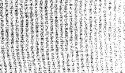 Vector fabric texture. Distressed texture of weaving fabric. Grunge background. Abstract halftone vector illustration. Overlay to create interesting effect and depth. Black isolated on white. EPS10.