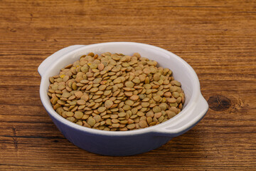 Vegan cuisine - Dry lentil heap