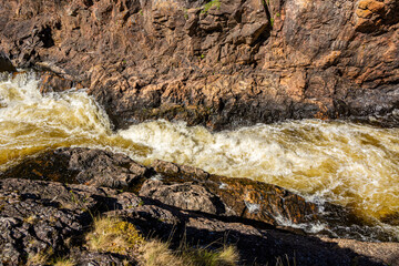 View of Kiutakongas Rapids, Oulanka National Park, Kuusamo, Finland