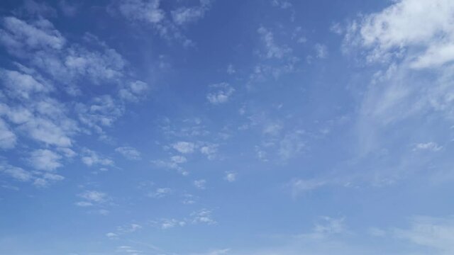 BLUE SKY CLEAR beautiful cloud space weather beautiful blue sky glow cloud background Sky4K weather nature  sun Time lapse clouds 4k rolling cloud movie At the Phuket Thailand.