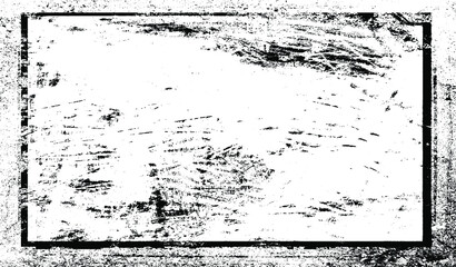 Scratched Frame. Grunge Urban Background Texture Vector. Dust Overlay. Distressed Grainy Grungy Framing Effect. Distressed Backdrop Vector Illustration. EPS 10.