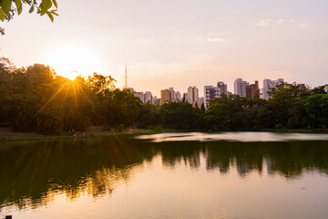 Aclimação Park sunset - São Paulo Brazil