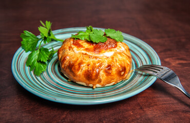 Shepherd or cottage pie with fresh green parsley