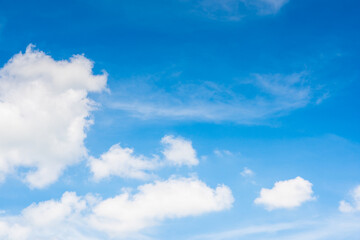 Naklejka na ściany i meble blue sky and clouds background