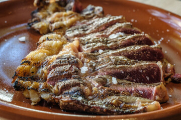 tiras de carne a la brasa ternera 