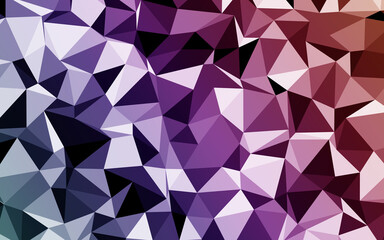 Abstract low poly background on gradient colors.
