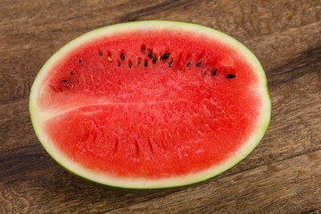 Ripe sweet juicy Half watermelon