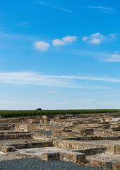 Roman ruins in the countryside
