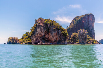Naklejka premium A view of Khao Phing Kan island in Thailand